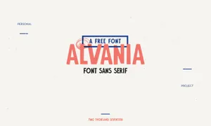 Alvania Typeface 一款适合做海报的字体 精选字体