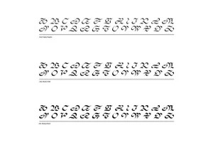 新复古未来派异形符号英文装饰字体 Alff Rosine - Alna Font