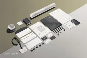 商业文具品牌设计VI样机 Business Stationery
