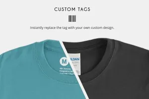 男士全棉T恤样机 Gildan 5000 Heavy Cotton T Mockups