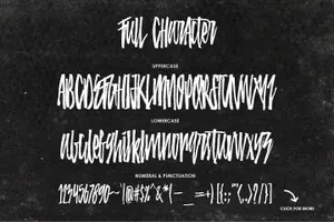 手写粗犷笔刷字体 Minority Script