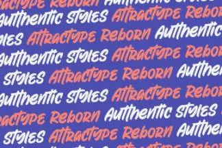 清新迷人曲线的都市英文字体 Tttractype reborn