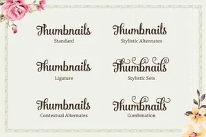 浪漫的手绘字体 Bulgary Script