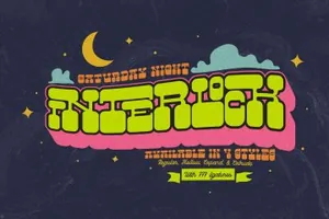 个性设计字体 Saturday Night Font Family