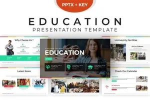 现代教育演示的Keynote幻灯片模板下载 Education Presentation