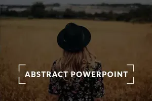 抽象的个人作品ppt模板 Abstract Presentation