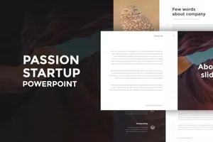 有激情的时尚排版ppt模板 Passion PowerPoint Template