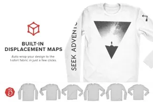 长袖T恤纹样设计样机模型 Next Level Long Sleeve Shirt