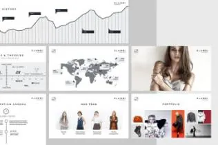 时尚高端优雅的幻灯片fashion-keynote-template