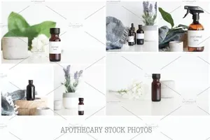 药美容商品必备的图形 Apothecary Stock Photos amp;amp; Mockups