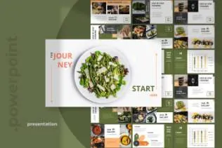 餐厅美食相关的ppt模板商务ppt模板5santab-restaurant