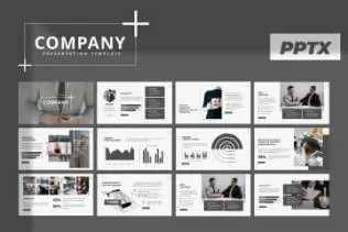 简约个性的工作报告ppt模板company-powerpoint