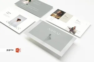 简约风格ppt模板ppt素材简洁ashraf-multipurpose