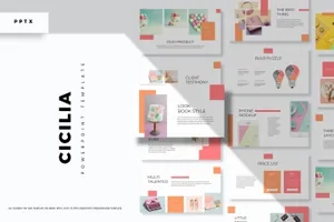 精美可爱的ppt模板好看的ppt模板cicilia-powerpoint