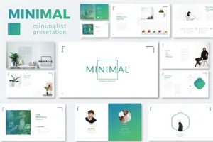 清新风格的ppt模板述职报告minimal-minimalist