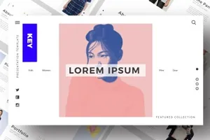 个性时尚的ppt模板精美ppt模板clean-keynote