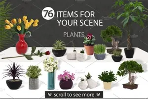 电脑工作桌面创意场景广告素材 Desktop Scene Creator