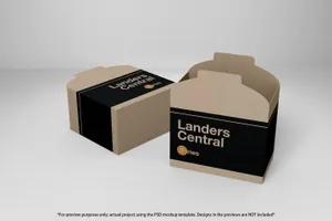 肯德基麦当劳KFC快餐外卖盒包装样机展示模型mockups大集合fast-food-boxes-vol-2-t...