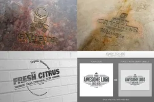 高端LOGO设计展示样机模型 Logo Mock-ups Vol