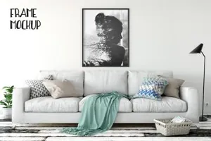 办公场景的 iMac 样机模型 iMac mockup