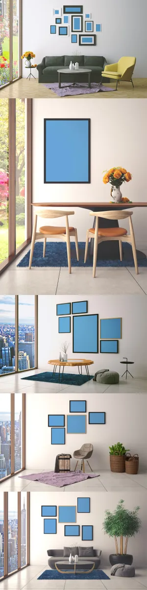 45个优雅的艺术海报展示样机模板picture-art-mockup-vol