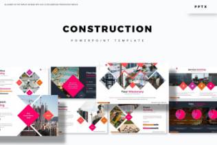 建筑公司适用的PPT幻灯片模板 Contruction – Powerpoint