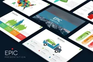 商业规划项目应标标书PPT幻灯片模板 EPIC Powerpoint Template