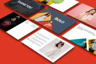 时尚摄影行业PPT幻灯片模板素材 Bolo Powerpoint Template