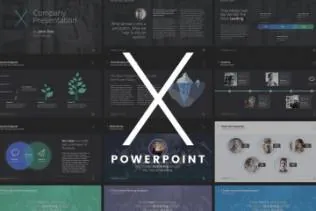 多配色风格企业业务介绍ppt模板素材 The X Note – Powerpoint