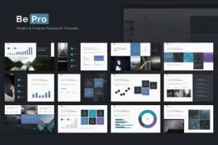 多用途商务风格ppt模板 BePro Powerpoint Business Template