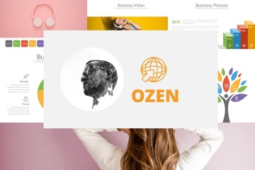 商业融资电商营销主题PPT幻灯片设计模板 OZEN Powerpoint Template