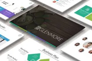 企业SWOT优劣势分析PPT幻灯片模板 Glenmore Portfolio Powerpoint