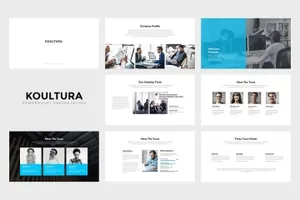 市场分析报告PPT幻灯片设计模板 Koultura  Powerpoint Presentation