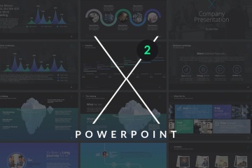 演示的多图表PPT幻灯片设计模板  Powerpoint Template