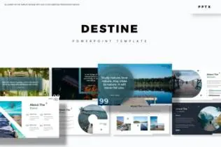 企业公司规划发展计划书PPT幻灯片模板 Destine – Powerpoint Template
