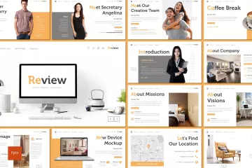 企宣的PPT幻灯片设计模板 Review – Powerpoint Template