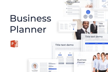 创业融资商业计划书幻灯片模板 Business Planner PowerPoint Template