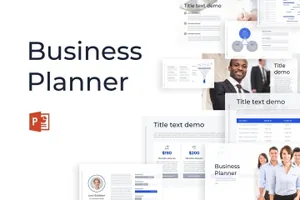 创业融资商业计划书幻灯片模板 Business Planner PowerPoint Template