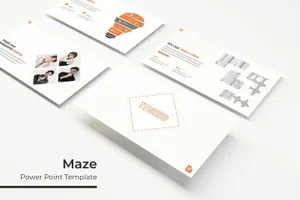 创新企业企业团队介绍PPT幻灯片模板 Maze – Powerpoint Template