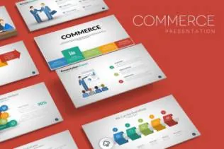 商业计划书ppt模板幻灯片素材 COMMERCE Powerpoint Template