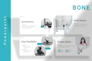 工业设计公司工作室介绍PPT幻灯片模板 Bone Powerpoint