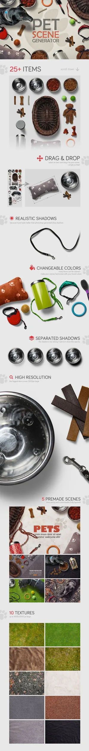 高端宠物广告设计场景生成器Pet_Scene_Generator