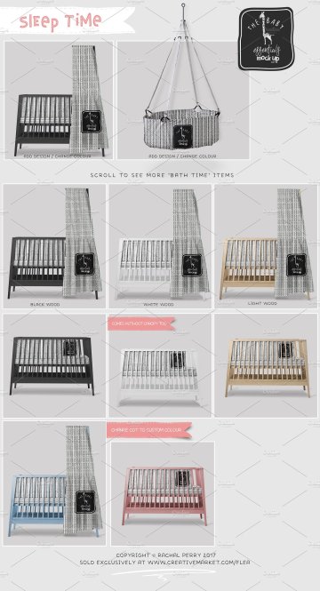 超齐全的婴儿用品周边The Baby Essentials Mock Up Kit