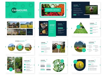 农场内容介绍的ppt模板下载
