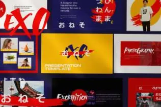 少见稀有的日本商业创意Google Slides谷歌幻灯片演示模板