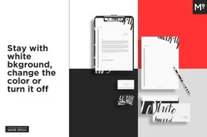 完整的企业品牌Mockups打包Basic Company Identity Mock-ups Set