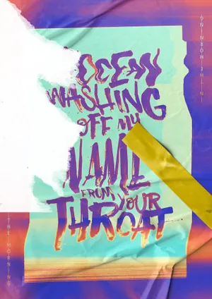 欧美户外不干胶贴纸海报展示样机素材001