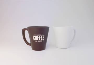 杯子马克杯咖啡杯包装样机贴图展示PSD模板 Mug Mockup