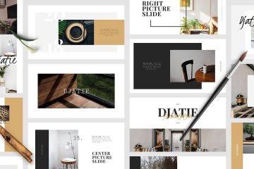 高端时尚ppt模板 DJATIE Keynote Template