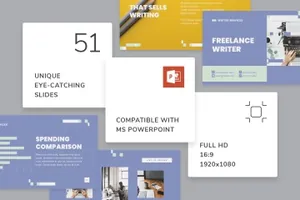 自由作家ppt模板下载